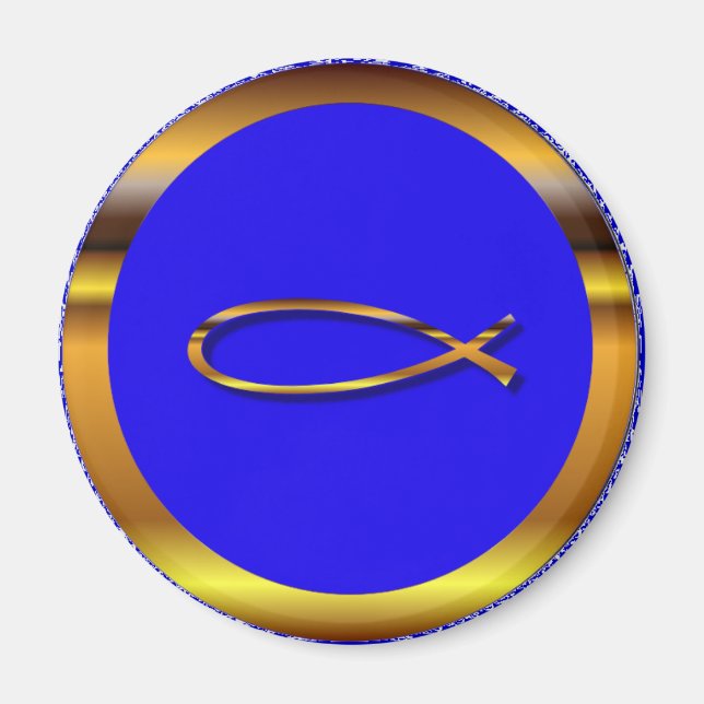 Ichthys Blue-Guld Magnet (Framsidan)