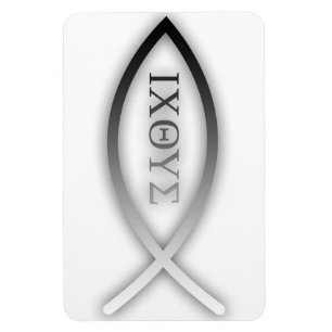 Ichthys - kristen - Jesus fisk Magnet