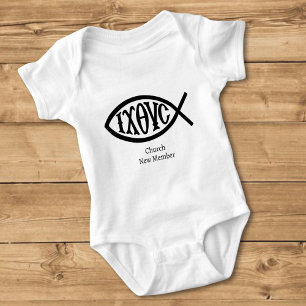 Ichthys kristen symbol t shirt