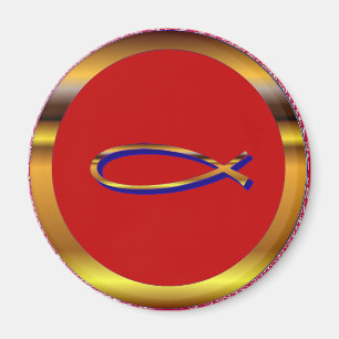 Ichthys Röd-Guld magnet