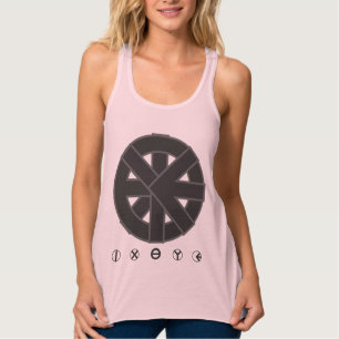 Ichthys rullar symbol linne med racerback 