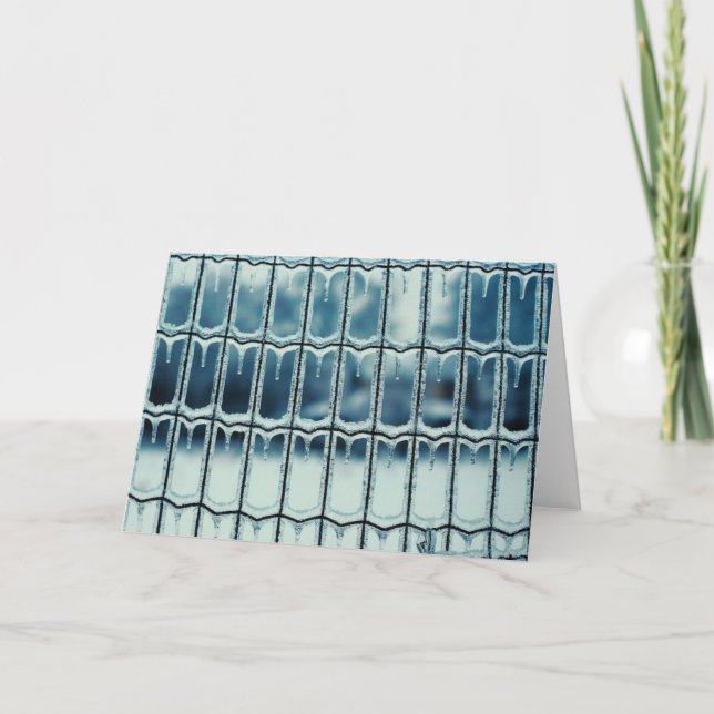 Icicle Visning Photo Julafton Helgdag jul Helgkort (Framsida)