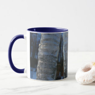 Icicles Abstrakt Blue Winter Photography Mugg