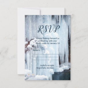 Icicles Winter Wedding Veil OSA kort