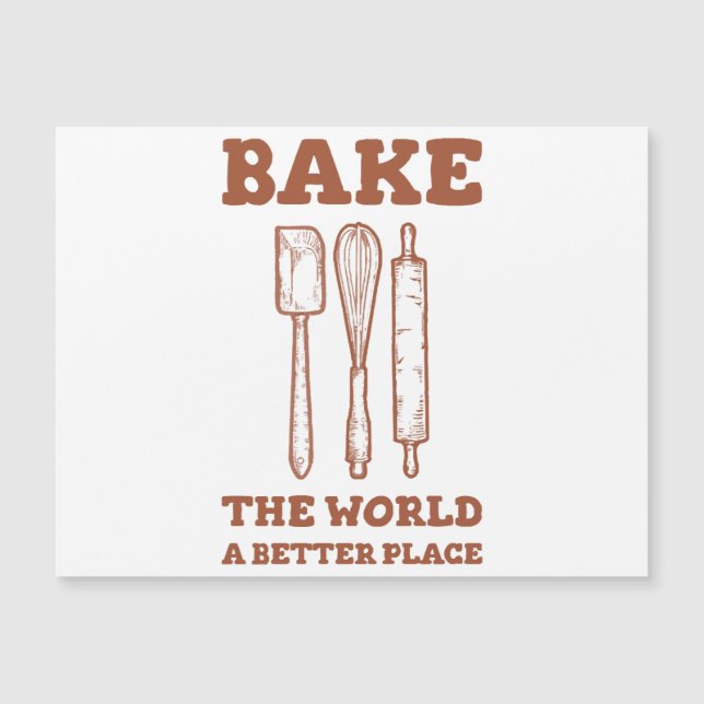 Icing Spatula Whisk och Rolling Stift Bake the Wor (Framsida)