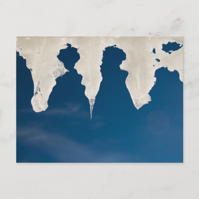 Icitat mot blå himmel vykort (Framsida)