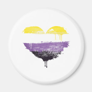 ICKBINÄRT HJÄRTA MAGNET