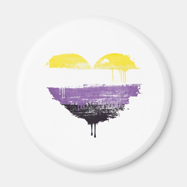 ICKBINÄRT HJÄRTA MAGNET (Framsidan)