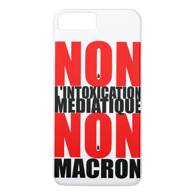 Icke à l'INTOXICATION MEDIATIQUE NON à MACRON iP Case-Mate iPhone Skal (Baksida)