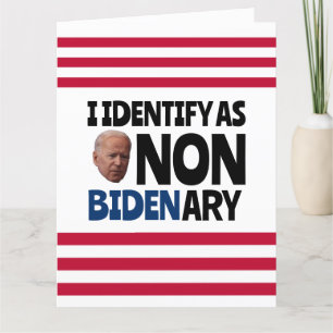 ICKE BIDEN FUNNY FÖDELSEDAGSKORT TACK KORT