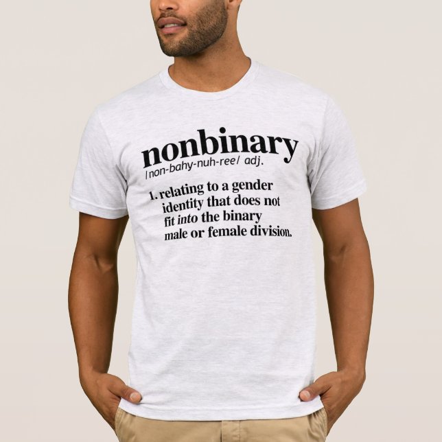 Icke-binär definition t shirt (Framsida)