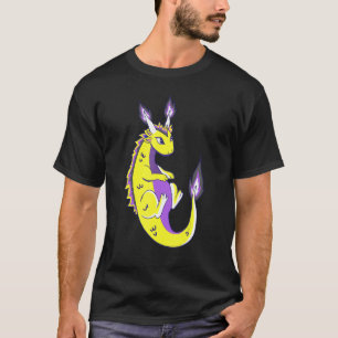 Icke-binär Dragon LGBTQ Icke-binärt Pride Genderqu T Shirt