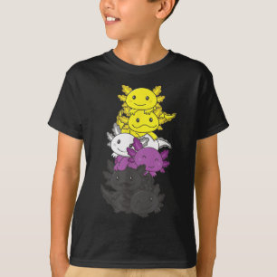 Icke-binär flagg Icke-binär stolthet Lgbtq Axolotl T Shirt