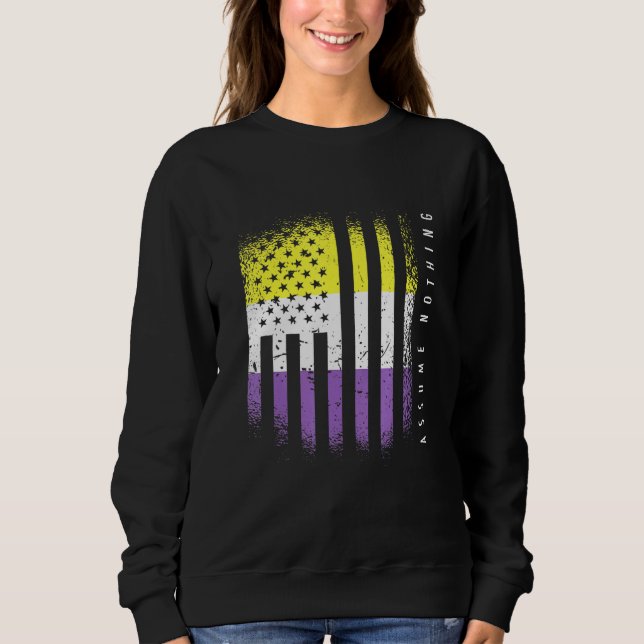 Icke-binär Flagga-ENby-generator, icke-binär T Shirt (Framsida)