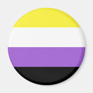 Icke-binär flagga LGBT-magnet Magnet