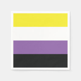 Icke-binär Flagga Pappersservett