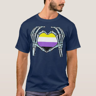 Icke-binär gender Gay Skeleton-seual Identity T Shirt