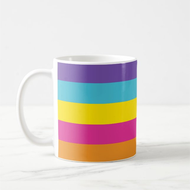 Icke-binär könsidentitet-prisflagga kaffemugg (Vänster)