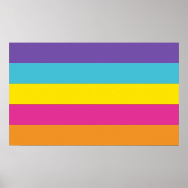 Icke-binär könsidentitet stolthet poster (Framsidan)