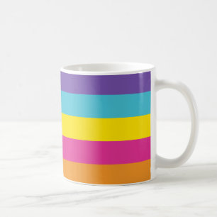 Icke-binär könsstolthetsflagga kaffemugg