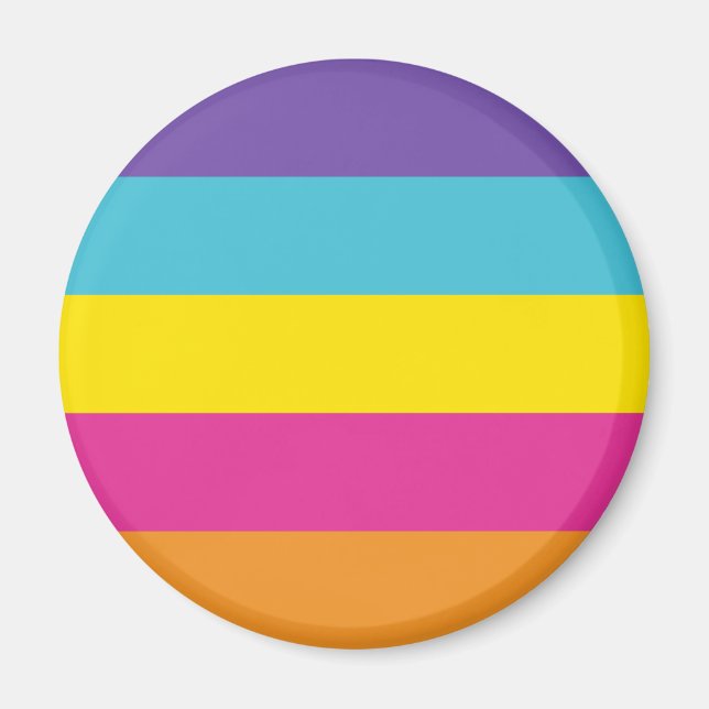 Icke-binär könsstolthetsflagga magnet (Framsidan)