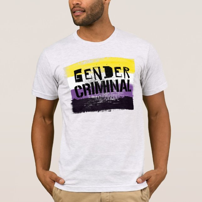 Icke-binär könsstörd t shirt (Framsida)