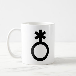 Icke-binär könssymbol kaffemugg