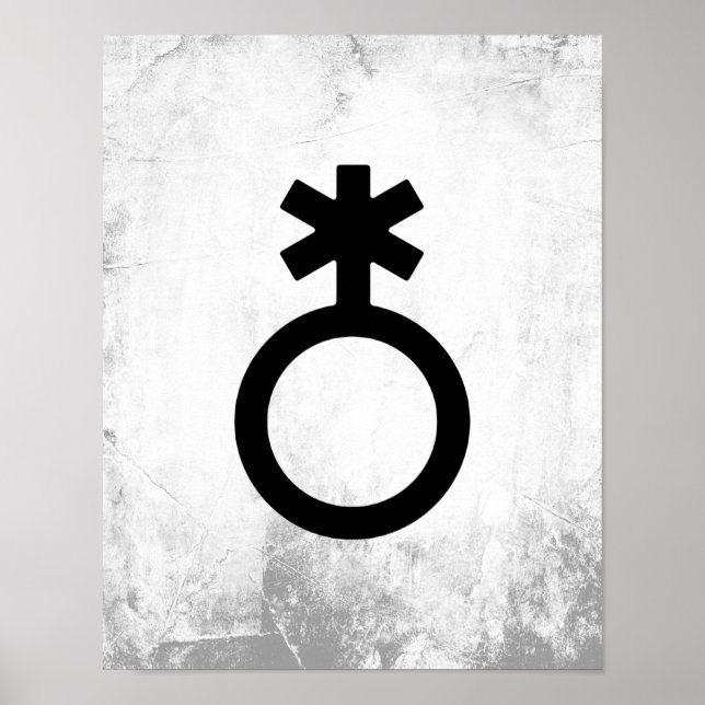 Icke-binär könssymbol poster (Framsidan)