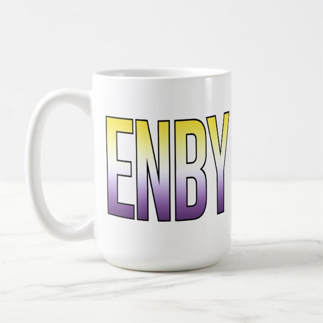 Icke-binär - Nonbinary Kaffemugg (Vänster)
