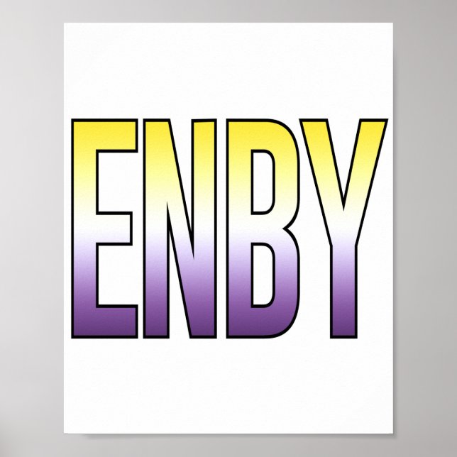 Icke-binär - Nonbinary Poster (Framsidan)