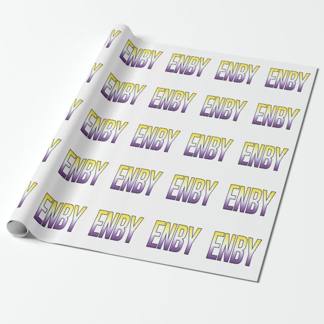 Icke-binär - Nonbinary Presentpapper (Utrullad)