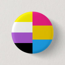 Icke-binär pansexuell dual stolthetsflagga
