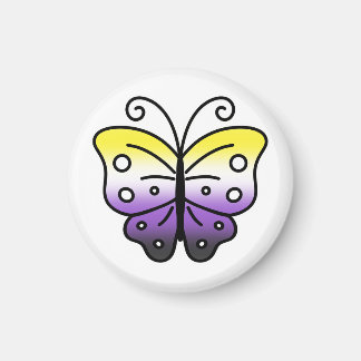 Icke-binär Pride Fjäril Magnet