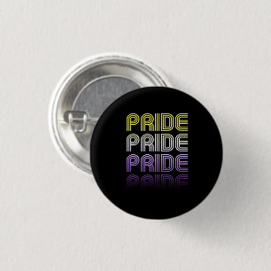Icke-binär Retro Pride Knapp
