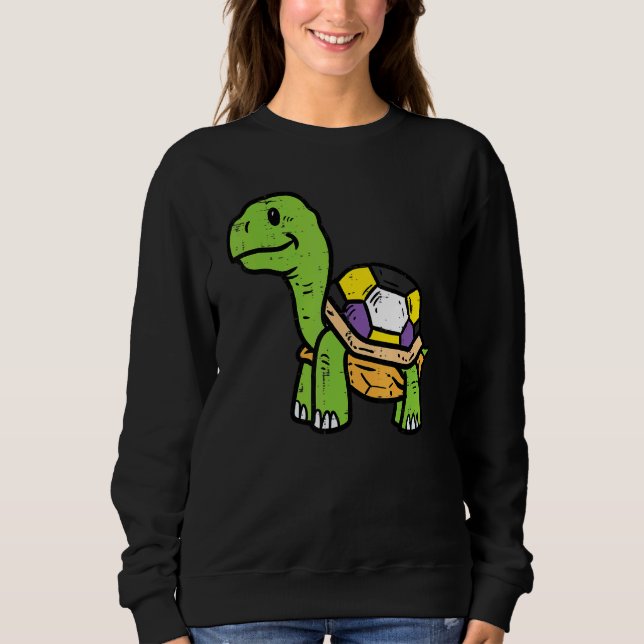 Icke-binär sköldpadda NB-Pride, Flagga Lgb T Shirt (Framsida)