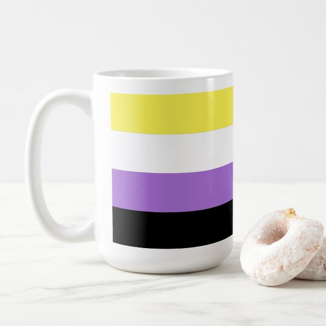 Icke-binär stolthet kaffemugg (Med munk)