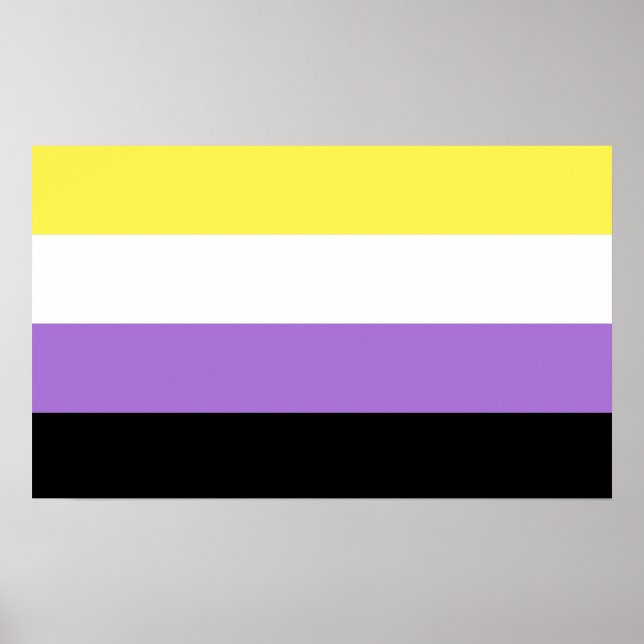 Icke-binär stolthet poster (Framsidan)