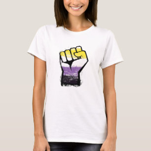 Icke-binär stolthet protestnäve t shirt
