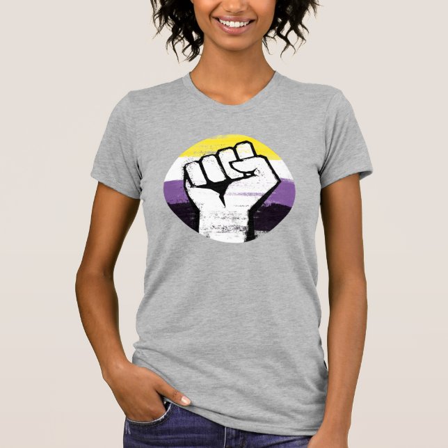 Icke-binär stolthets-T-shirt T Shirt (Framsida)
