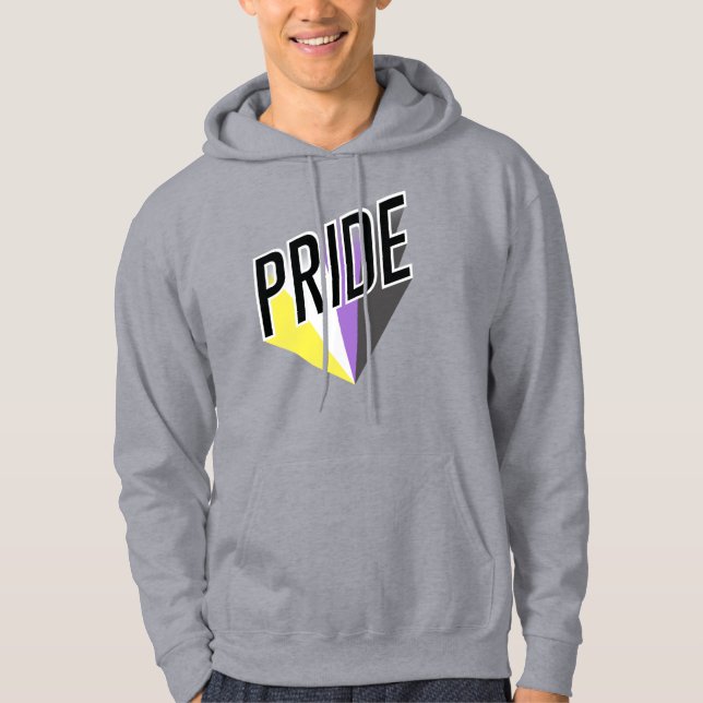 Icke-binär stolthetsburst hoodie (Framsida)