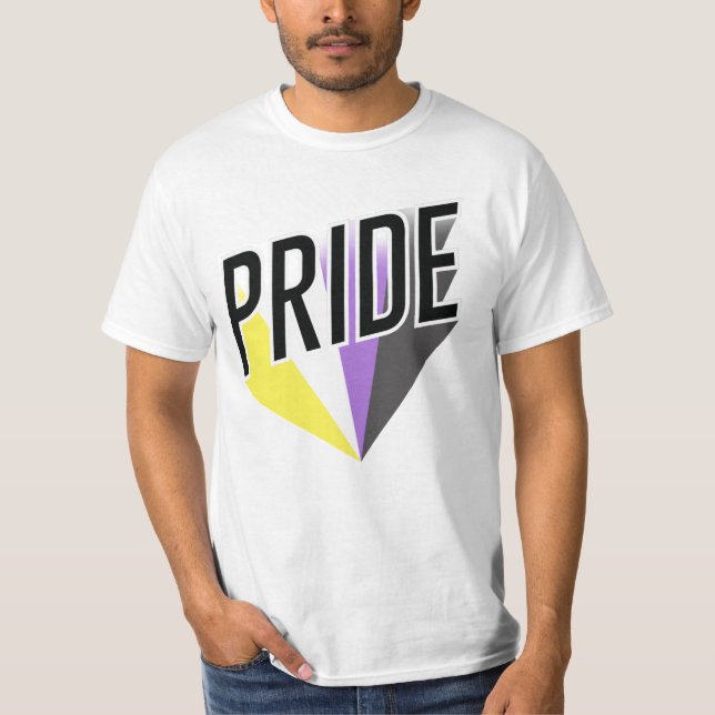 Icke-binär stolthetsburst t shirt (Framsida)