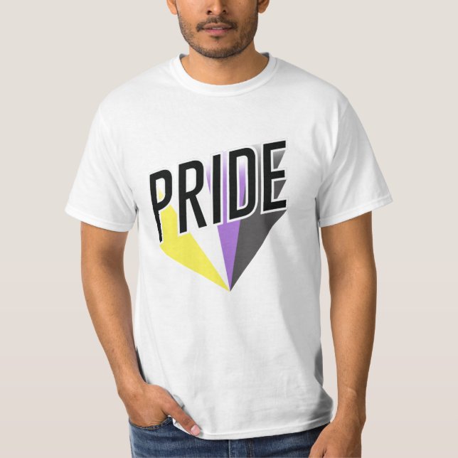 Icke-binär stolthetsburst t shirt (Framsida)