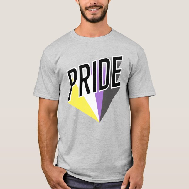 Icke-binär stolthetsburst t shirt (Framsida)