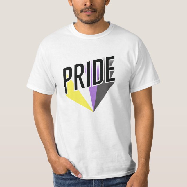 Icke-binär stolthetsburst t shirt (Framsida)