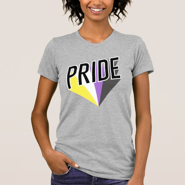 Icke-binär stolthetsburst t shirt (Framsida)