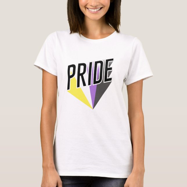 Icke-binär stolthetsburst t shirt (Framsida)
