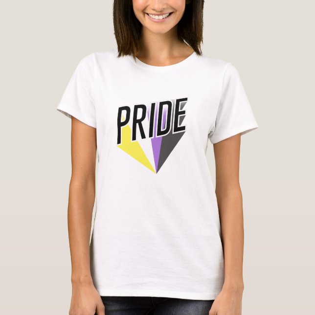 Icke-binär stolthetsburst t shirt (Framsida)