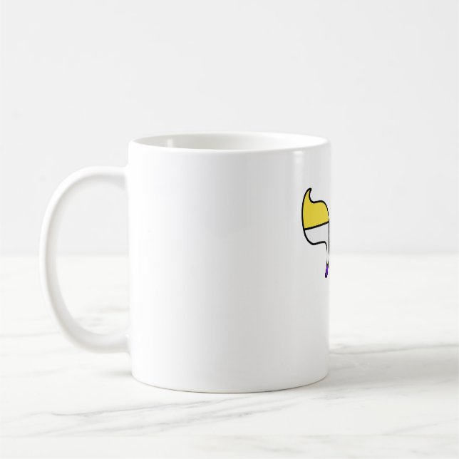 Icke-binär stolthetsflagg Chai Kaffemugg (Vänster)