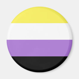 Icke-binär stolthetsflagga magnet