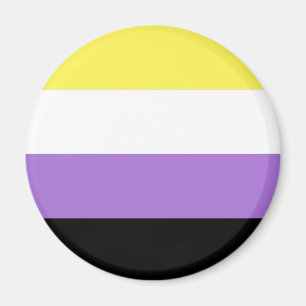 Icke-binär stolthetsflagga magnet